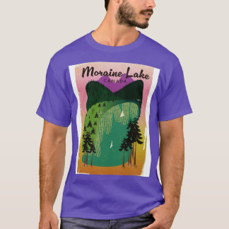 Reseaffisch för Moraine Sjö Kanada T Shirt