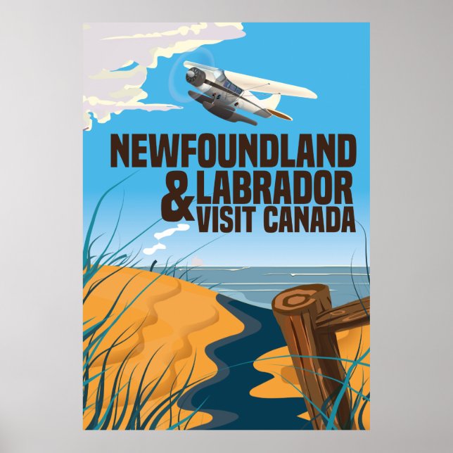 Reseaffisch för Newfoundland och Labrador Poster (Framsidan)