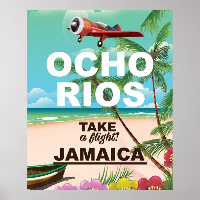 reseaffisch för ocho rios jamaica poster (Framsidan)