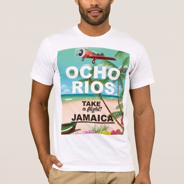 reseaffisch för ocho rios jamaica tee (Framsida)
