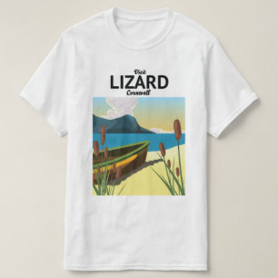 Reseaffisch för ödla t shirt