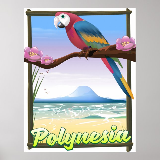 Reseaffisch för Polynesia Beach Poster (Framsidan)