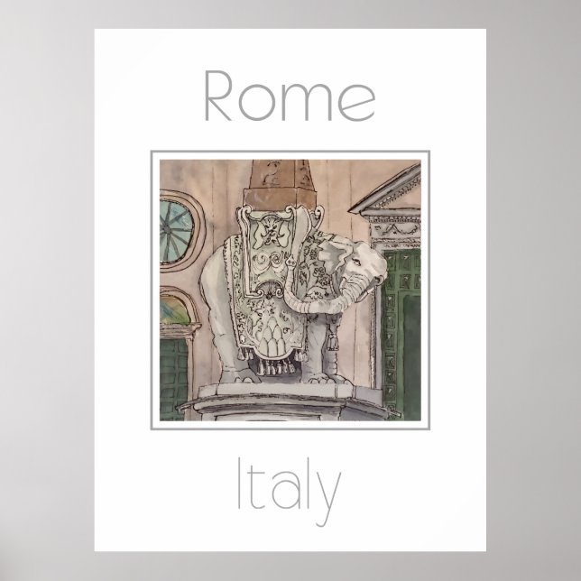 Reseaffisch för Roms Italien Poster (Framsidan)