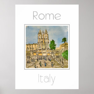 Reseaffisch för Roms Italien Poster