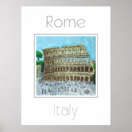 Reseaffisch för Roms Italien Poster