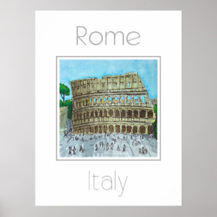 Reseaffisch för Roms Italien Poster
