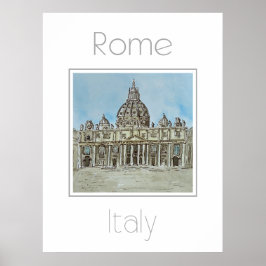 Reseaffisch för Roms Italien Poster