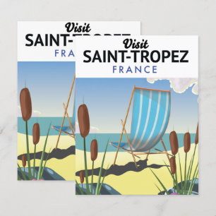 Reseaffisch för Saint-Tropez Frankrike