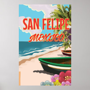Reseaffisch för San Felipe Beach Mexico Poster