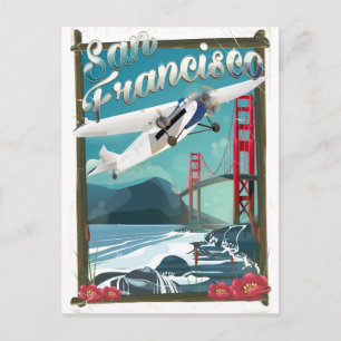 Reseaffisch för San Francisco Flight Vykort