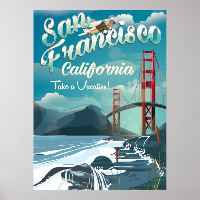 Reseaffisch för San Francisco Vacation Poster (Framsidan)