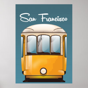 Reseaffisch för San Francisco vintage resor Poster