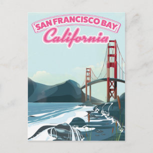 Reseaffisch för San Fransisco Bay Vykort