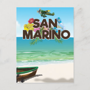 Reseaffisch för San Marino Beach Vykort