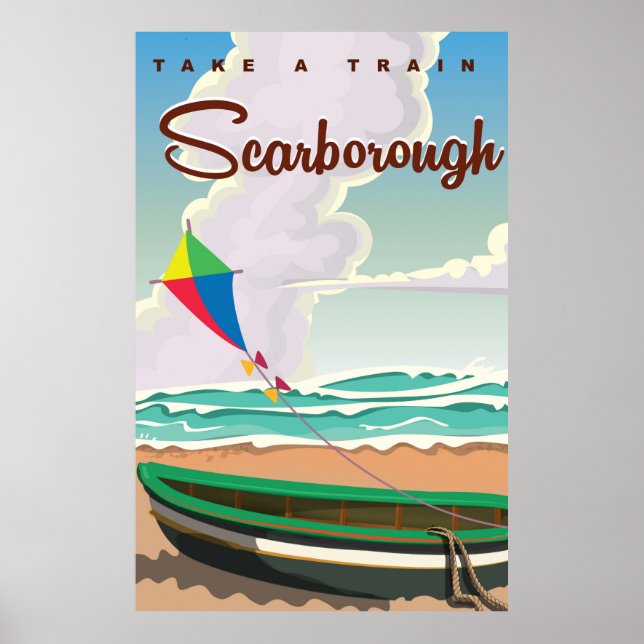 Reseaffisch för Scarborough Poster (Framsidan)