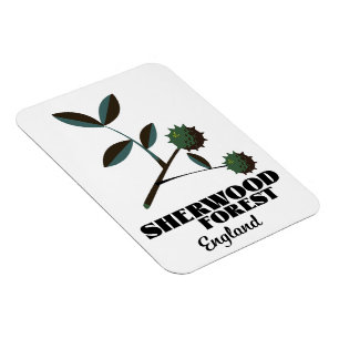 Reseaffisch för Sherwood Forest England Magnet