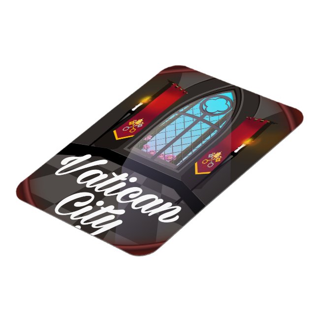 Reseaffisch för Vatikanstadens tecknad Magnet (Vänstra Sidan)