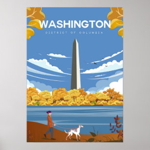 Reseaffisch för Washington Dc Poster