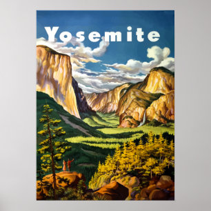 Reseaffisch för Yosemite National Park Poster