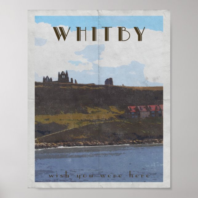 reseaffisch öster kusten whitby yorkshire poster (Framsidan)