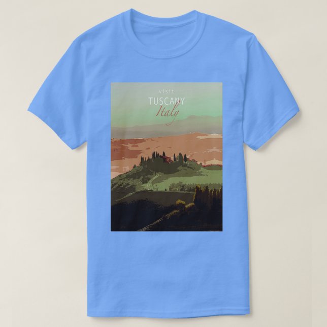 ReseaffischerBesök Italien Toscana T Shirt (Design framsida)