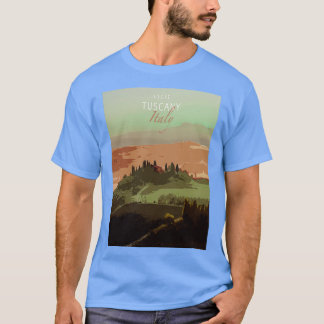 ReseaffischerBesök Italien Toscana T Shirt