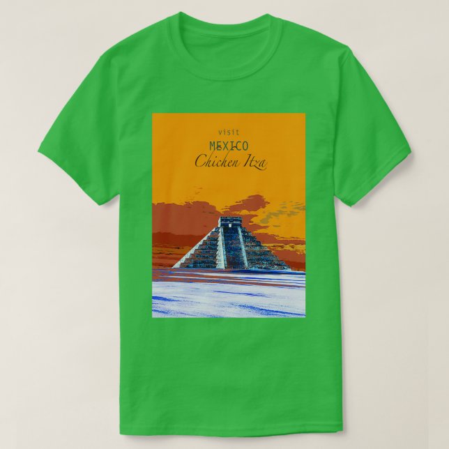 ReseaffischerBesök MexikoChichen Itza T Shirt (Design framsida)