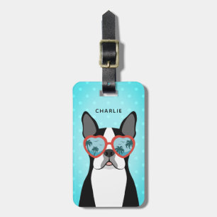 Resebagge för Boston Terrier Bagagebricka