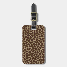 Resebrun beige giraffdjur geometriskt tryck
