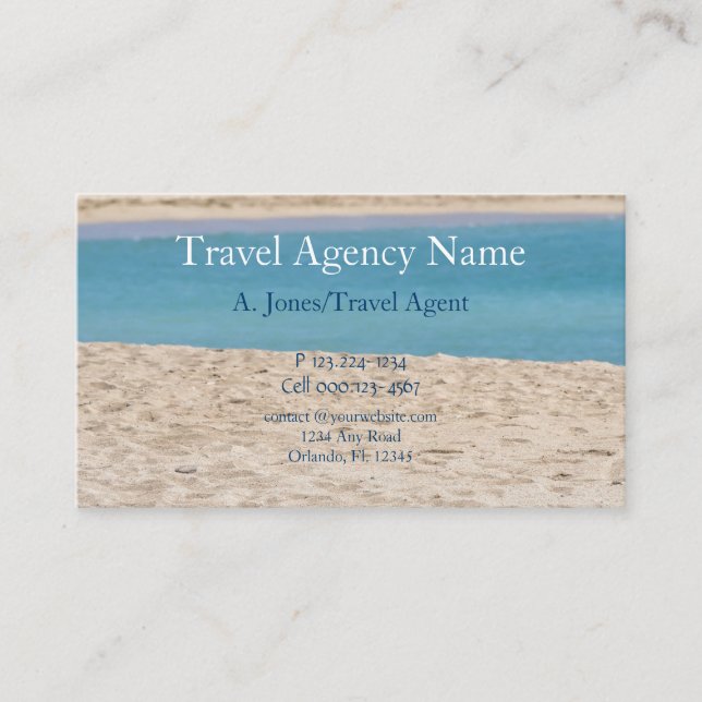 Resebyrå, buss och kök visitkort (Framsida)