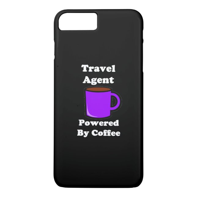 "Resebyrå" Drivs av Kaffe Case-Mate iPhone Skal (Baksida)