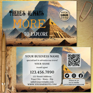 Resebyrå QR-kod Visitkort