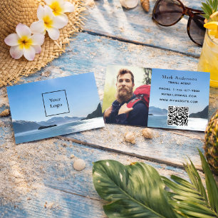 Resebyrå semester turism foto visitkort