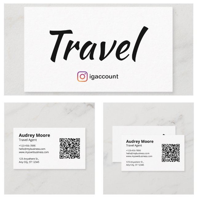 Resebyrå Visitkort (Travel Agent Business Cards)