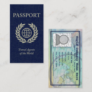 resebyråmanpass visitkort