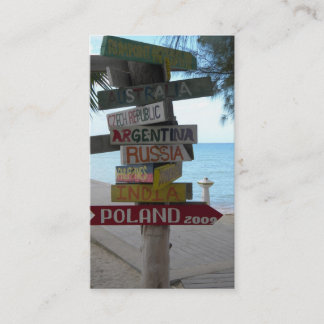 Resebyråmanvisitkort Visitkort