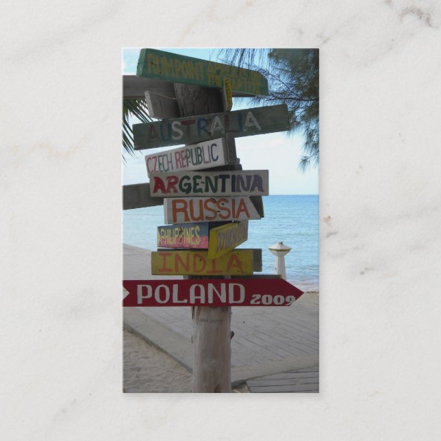 Resebyråmanvisitkort Visitkort (Framsida)