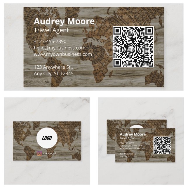 Resebyråvarumärke Visitkort (Travel Agent Branding Business Cards)