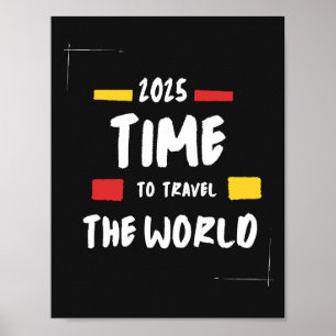 Resecitat 2025 Dags att resa över hela världen Pos Poster