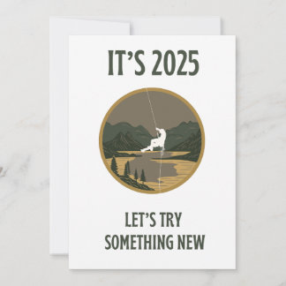 Resecitat Låt oss prova något nytt Helgdag-kort Julkort