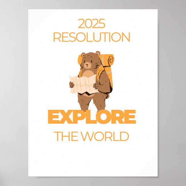 Resecitat Utforska världen Poster (Framsidan)