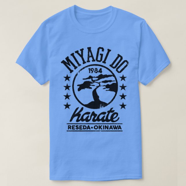 Reseda Okinawa Miyagido Karate 1984 Triblend T Shirt (Design framsida)