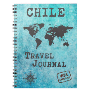 Resedagbok för Chile Semester Resplanerare Anteckningsbok