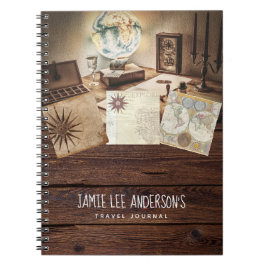 Resedagbok Pensionär Äventyr Pappa Farfar Anteckningsbok