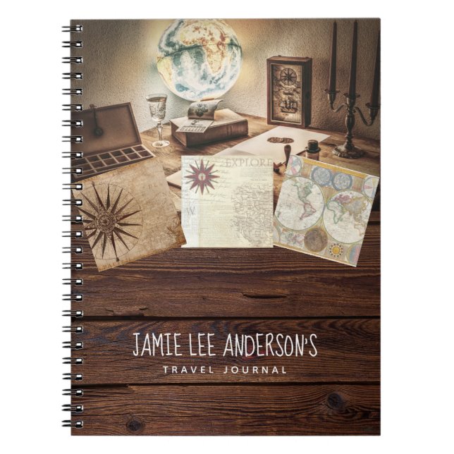 Resedagbok Pensionärs Äventyr Pappa Farfar Anteckningsbok (Framsidan)