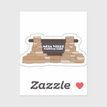 Resedetikett för nationalparken Mesa Verde