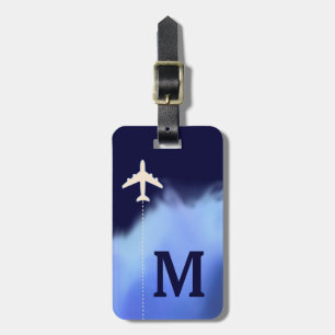 Reseflygplan personlig namn och initial bagagebricka