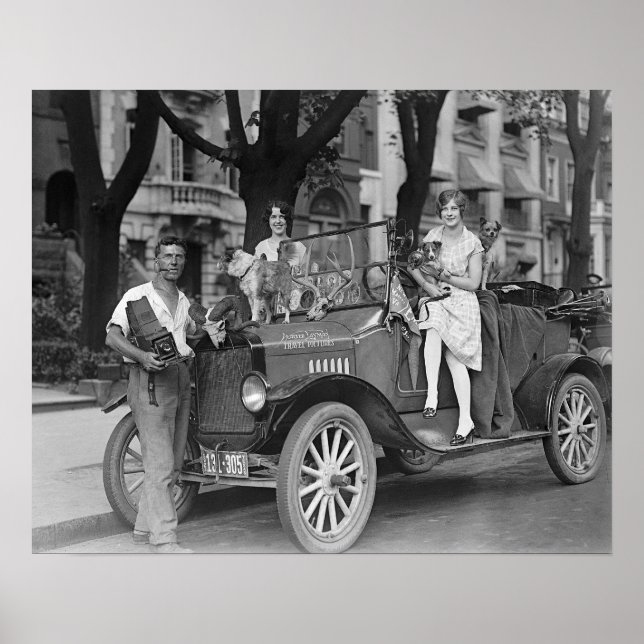 Resefotograf, 1927. Gammalt foto Poster (Framsidan)