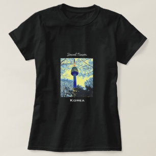 Resefotografi i Söul Torn Korea T Shirt