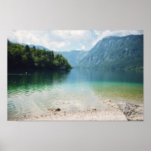 Resefotografi - Sjö och bergsområden - Slovenien Poster